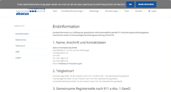 Desktop Screenshot of abacus-finanzplanung.de